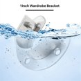 thumbnail image 5 of 4 Packs Robustes en Acier Inoxydable Support de Tige de Placard Douilles de Poteau de Placard Support de Tige de Bride avec Vis, 1-1/3 Pouces de Diamètre (en Forme de U), 5 of 5