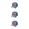 thumbnail image 4 of Decodeary Fashionable Baseball Cap Adjustable And Sun Defended Multi-colors Hat Denim 3 3Set, 4 of 6