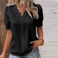 thumbnail image 3 of Chemisier Décontracté pour Femmes à Rayures Verticales, Manches Bouffantes, Style Élégant, Tenue de Vacances, 3 of 6