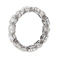 thumbnail image 4 of 2.00 Carat Heart Cut Natural Diamond Beautiful Bridal Eternity Band for Bride Solid 14K White Gold Size 5, 4 of 7
