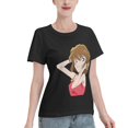 thumbnail image 2 of T-Shirt Basique à Manches Courtes pour Femmes Detective Conan Haihara Ai, 2 of 6