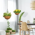 thumbnail image 4 of XZNGL Hanging Flower Pots Outdoor Hanging Planters for Outdoor Plants Planter Pots for Outdoor Plants Hanging Basket Coconuts Fiber Planter Inserts Replacement Liner for Flower Pot, 4 of 9