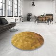 thumbnail image 4 of Ahgly Company Tapis d'Intérieur Lavables en Machine, Carrés Transitionnels Brun Bisque Foncé, Carrés de 4', 4 of 7