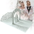 thumbnail image 4 of Invitation Debout de Mariage Blanche Papier Blanc (Une Invitation Debout de Mariage Blanche), 4 of 8