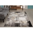 thumbnail image 2 of La Dole Rugs Cream Copper Gold Grey Metalic Rustic Abstract Patches Pattern Area Rug For Living Room Bedroom Dining Kitchen Tapis, 2 of 6