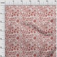 thumbnail image 3 of oneOone Rayon Red Fabric Floral Silhouette Sewing Material Print Fabric By The Yard 56 Inch Wide, 3 of 4