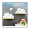 thumbnail image 2 of Wall Shelf Cloud Mount Rack Storage Wood Decor Mounted Folding Shape Wooden Shelving, 2 of 5