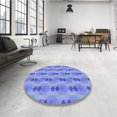 thumbnail image 4 of Ahgly Company Machine Washable Indoor Rectangle Transitional Denim Blue Area Rugs, 2' x 4', 4 of 7