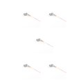 thumbnail image 3 of yingyy Model Railway Lamp Outdoor 1:87 Scale Streetlight Building LED Park Light Garden Yard Building Layout Decorations Type B Gray 5Set, 3 of 6