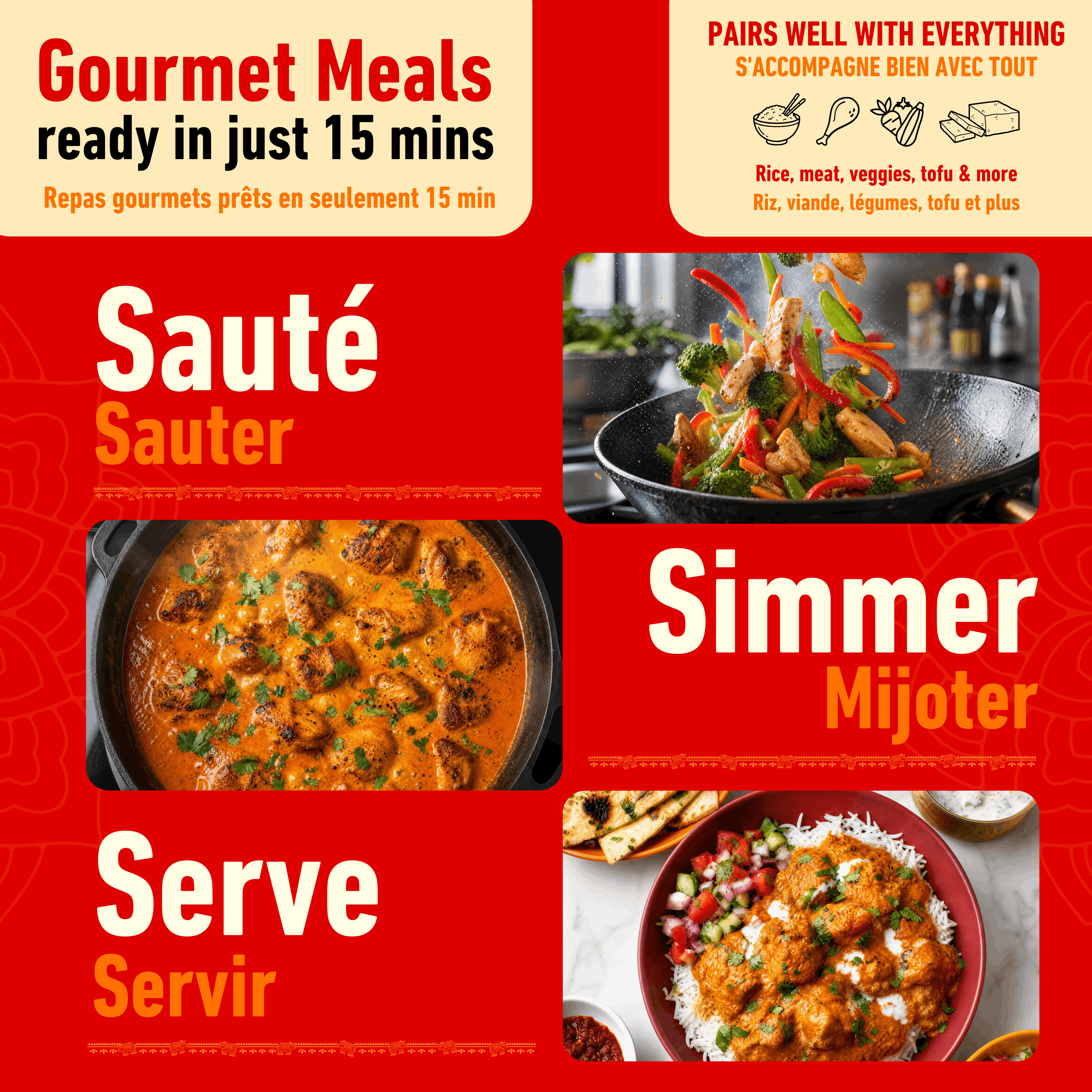 KFI Sauce de Cuisson au Poulet au Beurre Épicée