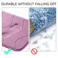 thumbnail image 2 of HLONK Large Bathroom Rugs Non Slip  Memory Foam Bath   PVC Dot Bottom Quick Dry Bath Rug Runner  Absorbent Shower  for Bathroom Floor Tub  24 x 36 Inch  Gray, 2 of 7