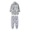 thumbnail image 1 of MIASHUI Ensemble de Pluie pour Enfants Imperméable Veste avec Pantalon 2 Pcs Imperméable Pliable avec Capuche, Blanc, 2-3 Ans, 1 of 5