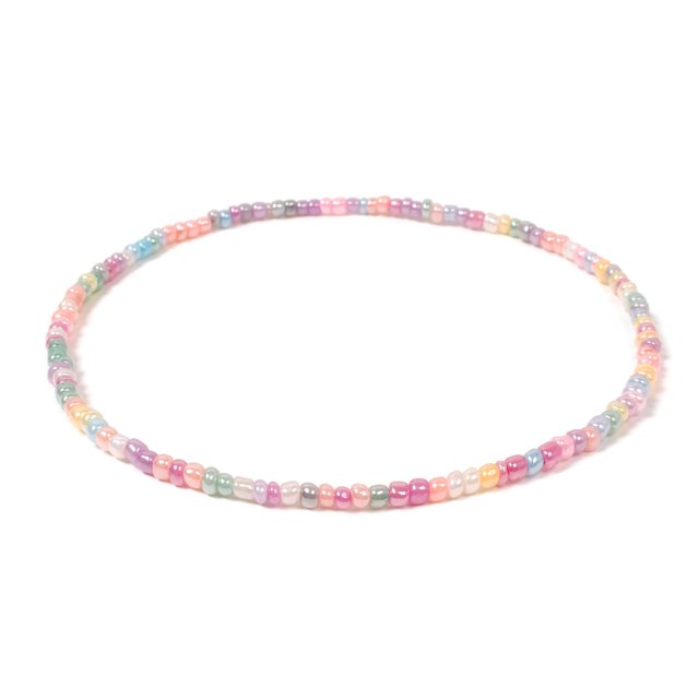 Collier Ras-du-Cou pour Femmes Créatif Mode Bohème Collier Perlé Ras-du-Cou avec Perles
