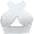 thumbnail image 1 of Femmes Sexy Gilet Licou Creux Sangle Croisée Cou Suspendu Dos Nu Crop Tops, 1 of 3