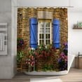 thumbnail image 4 of Shower Curtain 70x70 Inch With 12 Plastic Hooks Waterproof Shower Curtain Bathroom Heavy Side Shower Curtain Machine Washable Quick Dry, 4 of 6