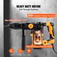 thumbnail image 3 of KFFKFF SDS-Max 1-9/16 Inch Rotary Hammer, 13Amp Corded, Durable Chipping Tool with Vibration Reduction & Safety Clutch, Electric Variable Speed Demolition Hammer, Ideal for Concrete, 3 of 9