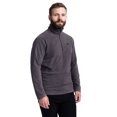 thumbnail image 3 of Trespass Mens 1/2 Zip Microfleece Blackford Dark Grey in Size - L, 3 of 5