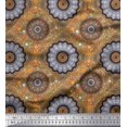 thumbnail image 1 of Soimoi Rayon Fabric Floral Mandala Decor Fabric Printed Yard 42 Inch Wide, 1 of 3