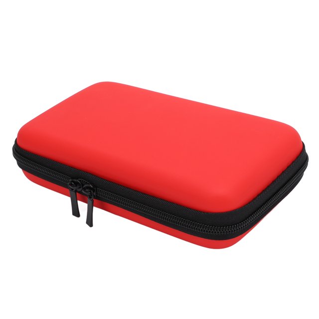 Carrying Case for New 2DS XL 2DS LL 3DS Consoles, Hard Shell Travel Pouch with 8 Game Card Slots, Water Resistant PU Exterior and EVA Interior Storage Bag