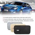 thumbnail image 1 of Universal Car Sun Visor CD Holder DVD VCD Card Storage Pocket PU Leather CD Organizer, Grey, 1 of 10