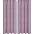 thumbnail image 1 of Unique Bargains 2pcs Blockout Thermal Insulated Grommet Window Curtain Panel Valance Darkening Drapes, 1 of 10
