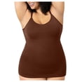 thumbnail image 1 of LOVZFMLL Débardeurs pour Femmes Couleur Unie Modelant et Raffermissant le Ventre Sans Couture Bretelles Col Rond, 1 of 6