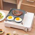 thumbnail image 3 of Non Stick Pan,Non Stick Frying Pan Three in One Frying Pan Flat Bottomed Pan Multi-Purpose Non Stick Pan Household Frying Pan Multifunctional Fanshi Breakfast Pan Non Sticking Frying Pan, 3 of 7