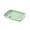 Green, variant on Fareti Large Divided Plates, Unbreakable Dinnerware Lunch Trays, Lightweight Reusable Plastic Compartment Plates, Microwave and Dishwasher Safe