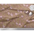 thumbnail image 2 of Soimoi Rayon Fabric Leaves & Azalea Floral Print Fabric by Yard 56 Inch Wide, 2 of 3