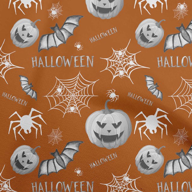 oneOone Polyester Spandex Brown Fabric Halloween Sewing Craft Projects Fabric Prints By Yard 56 Inch Wide