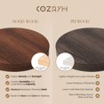 thumbnail image 3 of COZAYH Petite Table d'Appoint Ronde sur Piédestal, Mobilier de Salon, Espresso Clair, 3 of 12
