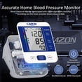 thumbnail image 2 of CAZON Blood Pressure Monitor for Home Use, Automatic Upper Arm Digital BP Machine with Large LCD Display & Pulse Rate Monitoring Meter, 2x99 Memory with Adjustable Cuff 22-40cm, 2 of 7