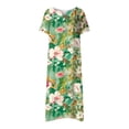 thumbnail image 2 of Cameland Robe d'Été pour Femme Décontractée à Col en V avec Boutons, Manches Courtes, Imprimée, Coupe Évasée, avec Poche, 2 of 3