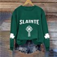 thumbnail image 1 of Chemises pour Femmes Col Rond Imprimé Fête de la Saint-Patrick Manches Longues Chandails en Molleton Fête de la Saint-Patrick Chemises pour Femmes, 1 of 3