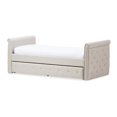 thumbnail image 1 of Baxton Studio Swamson Twin Daybed with Roll-Out Trundle, Beige, 1 of 8