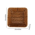thumbnail image 3 of Fridja Under Clearance 5$ Imitation Woven Fruit Basket Snack Bread Snack Basket Fruit and Vegetable Display Basket Storage Basket Welcome Home Decorations, 3 of 6