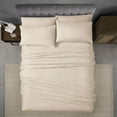 thumbnail image 3 of Swift Home Luxury 6-Piece Sheet Set with Extra Pillow Case, Double, Cream, 3 of 8