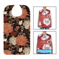 thumbnail image 3 of Bavette à Miettes Ajustable en Coton Imperméable à Motif pour l'Heure des Repas pour Femmes Âgées type 3, 3 of 8