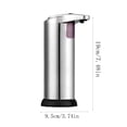 thumbnail image 2 of Aodebiao Automatic Soap Dispenser, Automatic Soap Dispenser Touchless, Kitchen & Bathroom, Adjustable Volume for Liquid Soap, Water-Resistant, Hotel, Restaurant and School, Clog-Free, Stainless Steel, 2 of 6