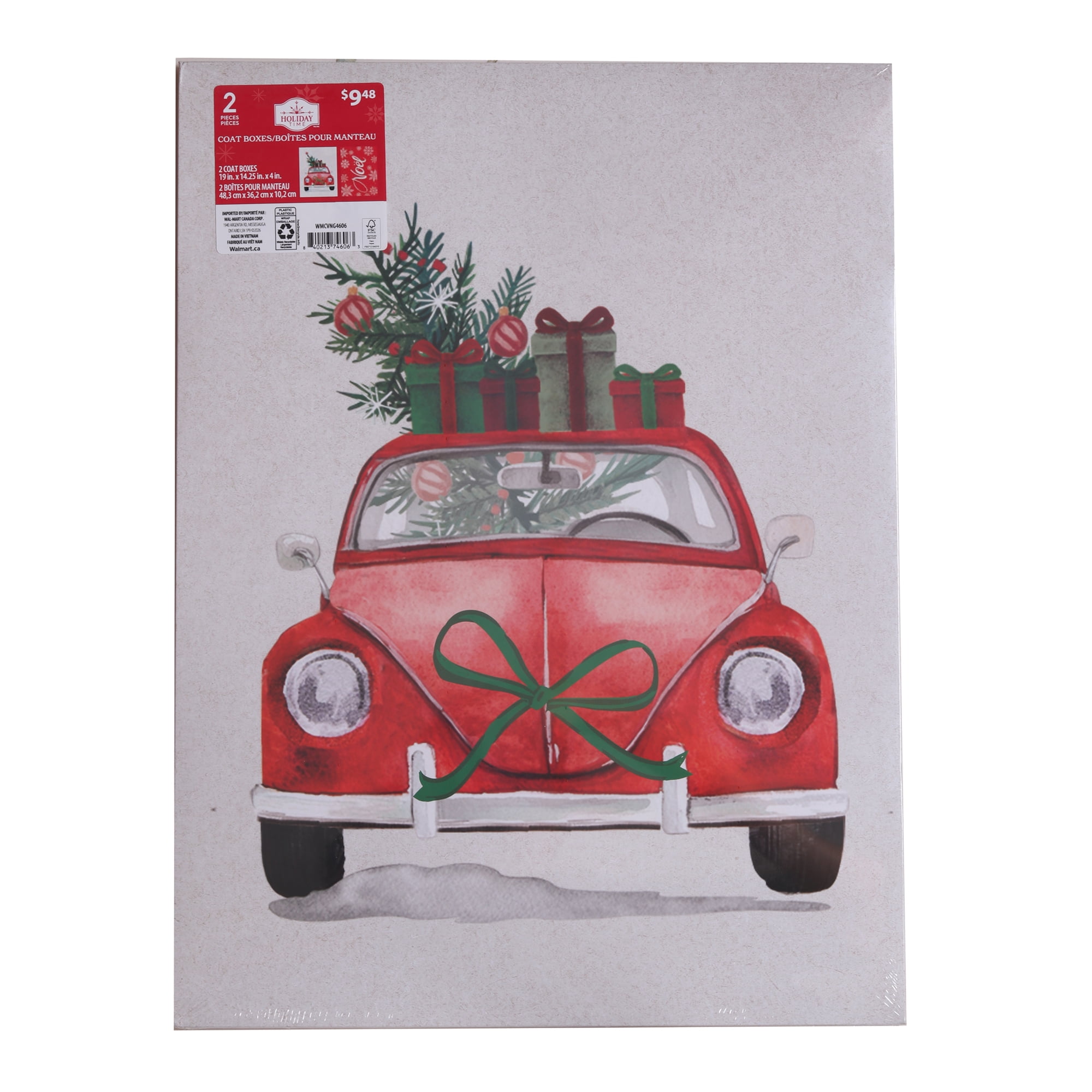 Christmas Car and Coat Holiday Gift Boxes, 2 Count - Walmart.ca