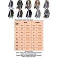 thumbnail image 2 of LUXUR Manteau Trench à Col à Revers pour Homme Caban d'Affaires pour les Vacances Gris m, 2 of 2