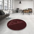 thumbnail image 4 of Ahgly Company Tapis d'Intérieur Lavable en Machine Carré Transitionnel Marron Chocolat, 8 Pieds Carré, 4 of 7