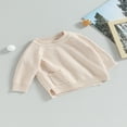 thumbnail image 3 of Pull Tricoté pour Bébé Manches Longues avec Poche Automne Tricoté pour Filles Garçons, 3 of 7