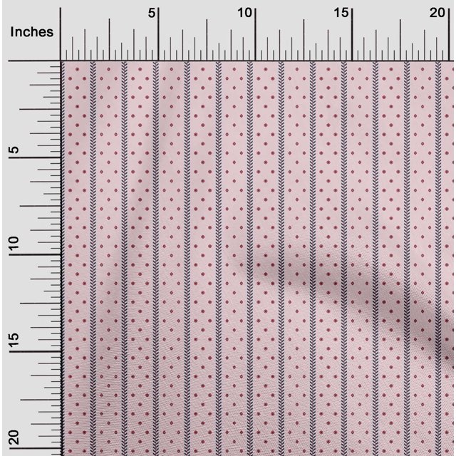oneOone Tissu Jersey Viscose Rayé/hexagonal & Triangle Imprimé Géométrique BTY 60 Pouces de Large