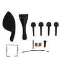 thumbnail image 1 of Violin Fiddle Accessories Kit Replacement Parts Metal Wooden for 4/4 Size Musical Instrument, 1 of 14