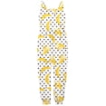 thumbnail image 2 of MIASHUI Girls Jumpsuits Cute Print Sleeveless Rompers Casual Loose Long Pants with Pockets,White,4-5 Years, 2 of 4