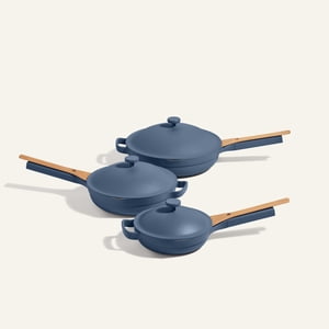 Our Place Always Trio Pan® (10 Pièce) Un ensemble de Pans Toujours en trois tailles pour chaque cuisson besoin Sel de Blye Céramique