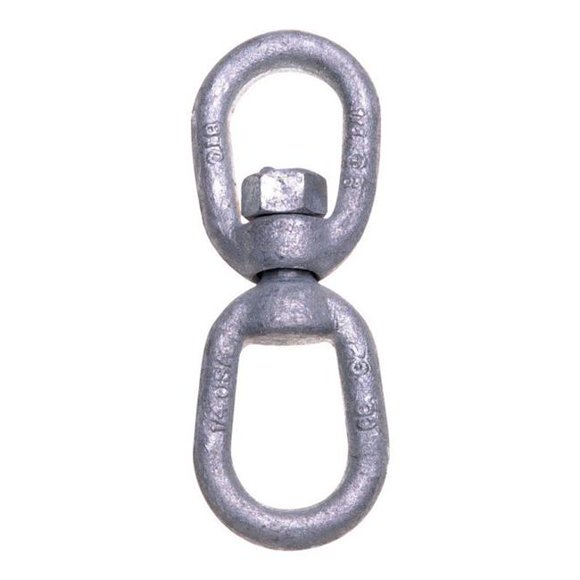 Apex Tool Group T9630635 0.4 in. Eye & Eye Swivel Galvanized- pack of 5