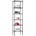 thumbnail image 1 of FDW 6-Tier Wire Storage 17x12x64 Black Shelving Shelves, Adjustable Racks Heavy-Duty Metal Shelf, 1 of 7