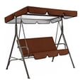 thumbnail image 3 of Garden Swing Canopy Seats Replacement Set 3 Seats Covers + Swing Canopy Cover, 3 of 8